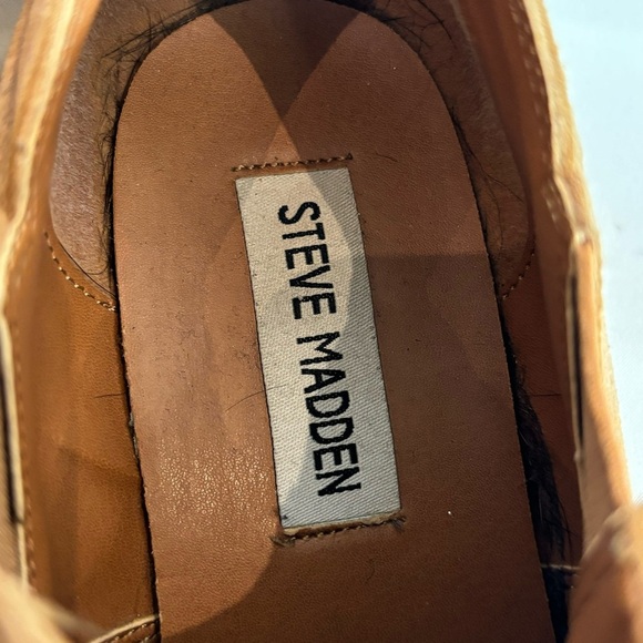 STEVE MADDEN Sz 8 Low Top Western Style Booties Suede Slip On Pointy Toe Boho - Picture 6 of 12